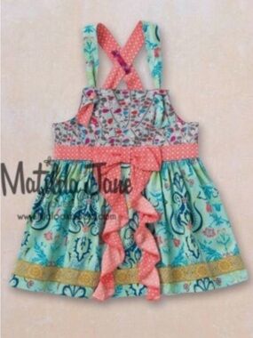 Girls Matilda Jane Friends Forever Vanessa Knot Top size 2 VGUC